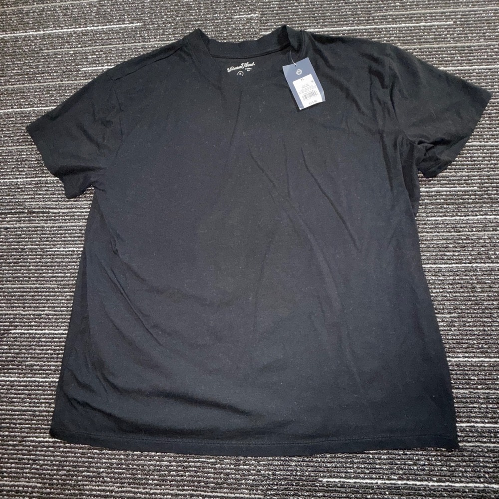 Universal Thread T-Shirt Women XL Ebony New Short Sleeve Crew Neck Cotton Blend